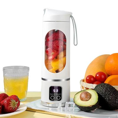 Přenosný mixér elektrický odšťavňovač 450 ml dobíjecí ruční kompaktní 12 balda z nerezové oceli
