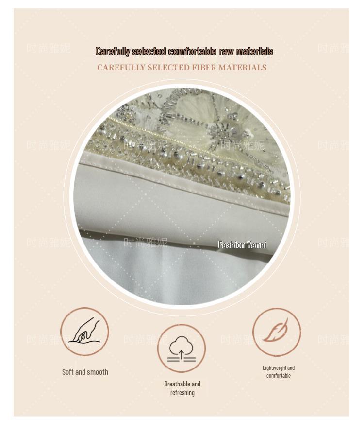 Evropský a americký styl flitrová perlová květinová vesta, sukně a kardigan set