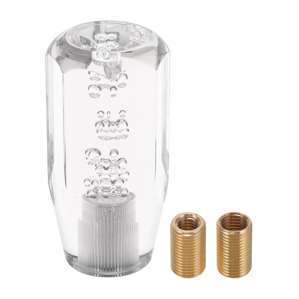 TUCKBOLD 10cm Ośmiokątny Kryształowy Gałka Zmiany Biegów Samochodowych | Uniwersalny Przód do Automatycznej i Manualnej