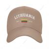 Unisex Baseball Cap Lithuania EST Independence Day Wild Sun Shade Peaked Adjustable Outdoor Caps for Unisex Women
