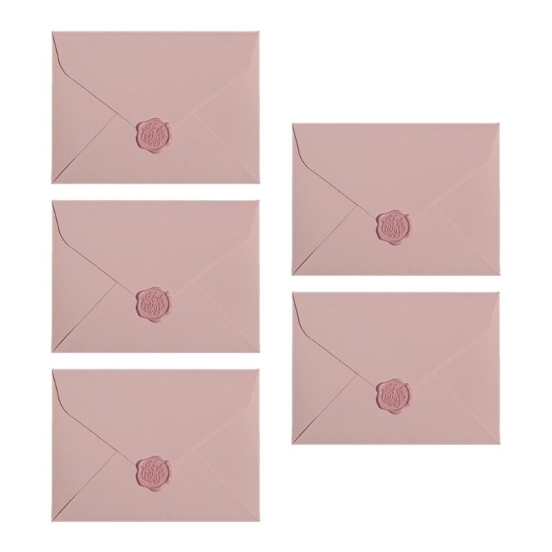 

5 Pcs/Set Fashion Envelopes Small Envelopes Invitation Envelopes Gift Envelopes Simple Envelopes for Party Invitations small