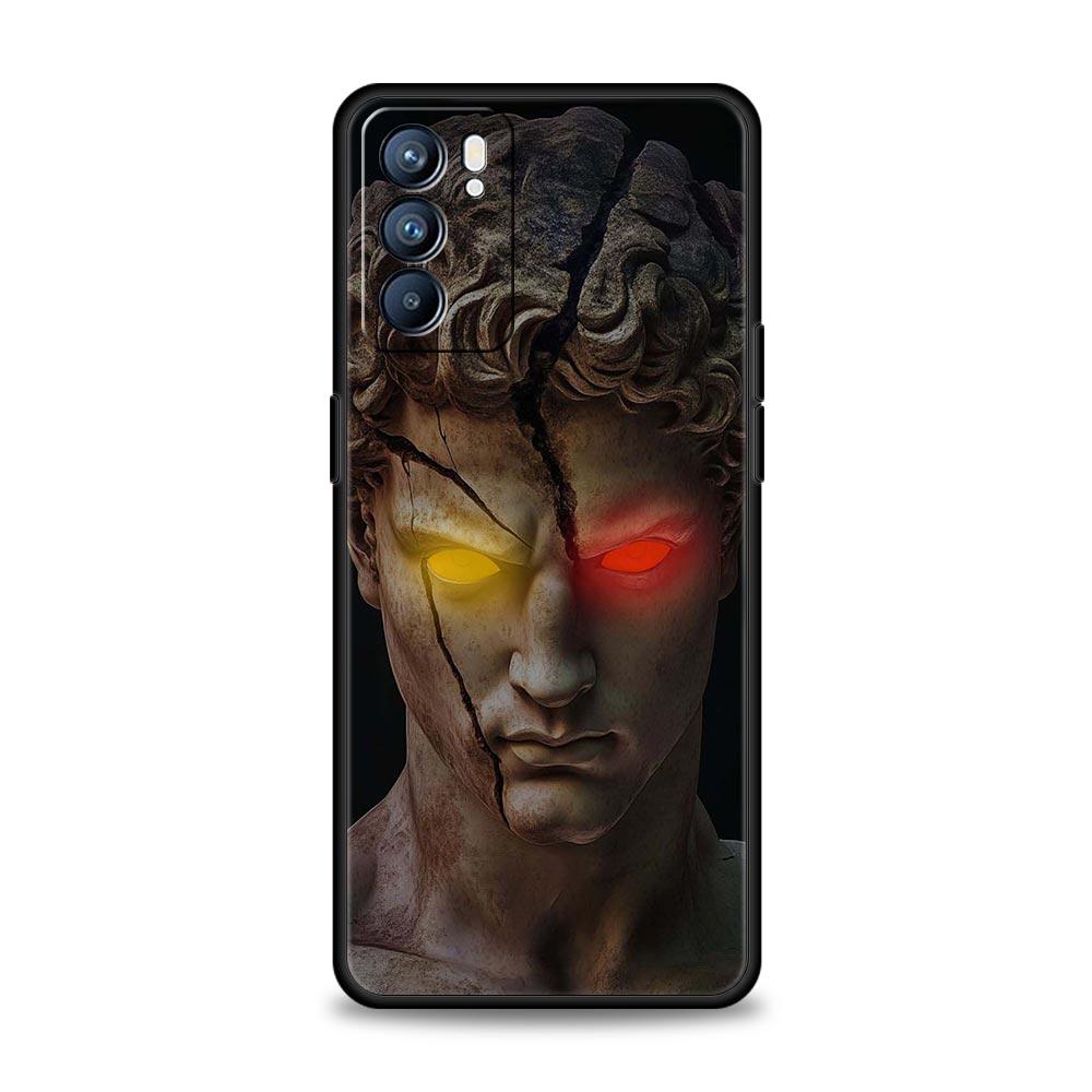 

Fashion Ancient Greek Statues Phone Case For Oppo Reno 13 12 11 10 7 F Find X5 X6 A98 A80 A79 A78 A57 A54 A31 A17 Pro Soft TPU Reno10 F