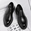 Fashion 3 4 8cm Heel Spring Autumn Men's Leather Dress Shoes Fashion Casual New Designer Hollow Height Casual Platform Shoes Man