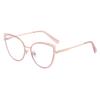 New Trend Cat Eye Glasses Frame Women Luxury Designer Fashion Anti Blue Light Blocking Retro Eyeglasses for Ladies Optical Frame
