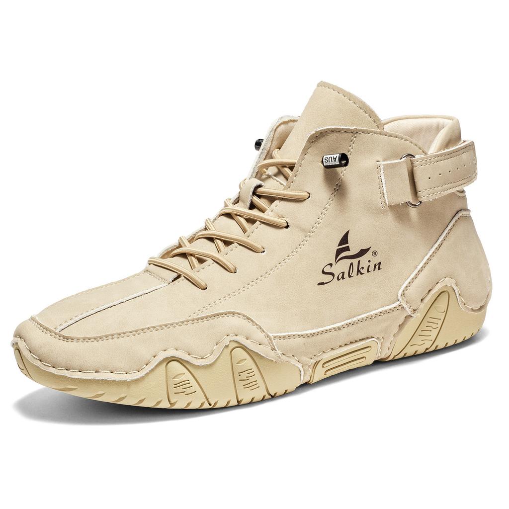 New 2025 Octopus Men's Shoes Popular High-top Martin Boots Autumn and Winter Men's Casual Short Boots