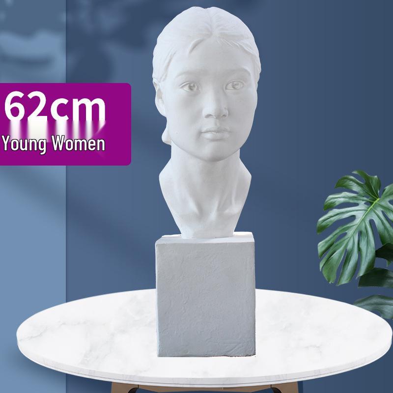 Plaster Cast Geometric Sculpture Set for Art and Photography