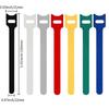 50pcs Releasable Winder 50pcs Hoop Tape Reusable Cable Organizer  Wire Management