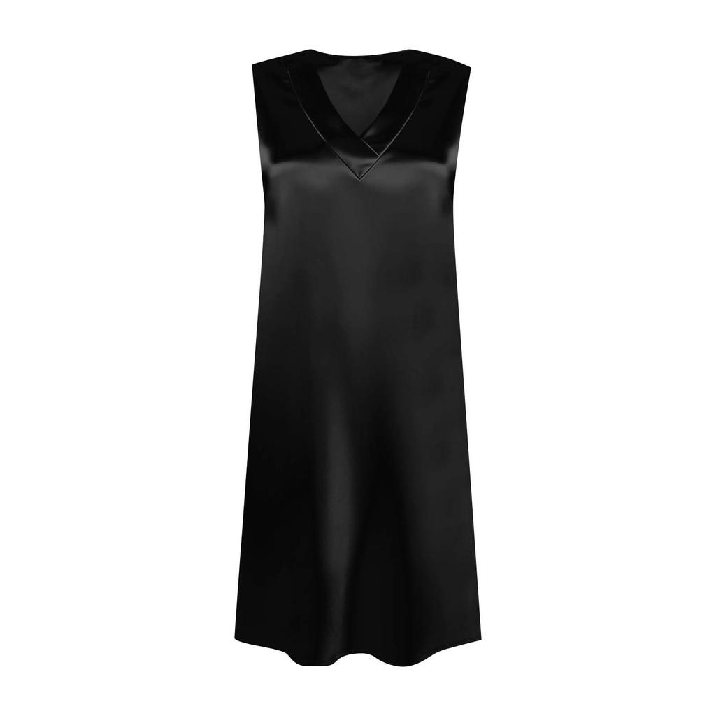 Women's Casual Loose-Fit V-Neck Dress