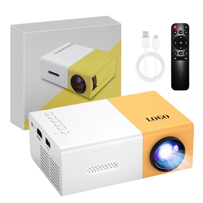 HD Compact 4k Portable Projector USB Port Smart LED Video Projector Multimedia Home Theater Yg300 Mini Projector for Home Cinema