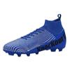 503 Football Shoes Children Boys Girls Teenagers With A High Top Fly Weave Leather Surface HG Long Nails FG Broken TF Flat Bottom Training