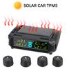 Car Tire Pressure Monitoring System Digital LCD Display Auto Security Alarm Systems USB / Solar TPMS Tyre Temperature Monitor
