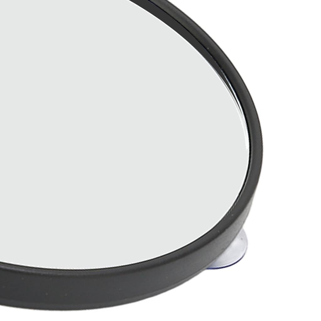 Vergrößerungs-Saugnapf-Make-up-Spiegel, mehrfache Vergrößerung, hochauflösende Doppel-Saugnäpfe, runder Make-up-Spiegel für Reisen