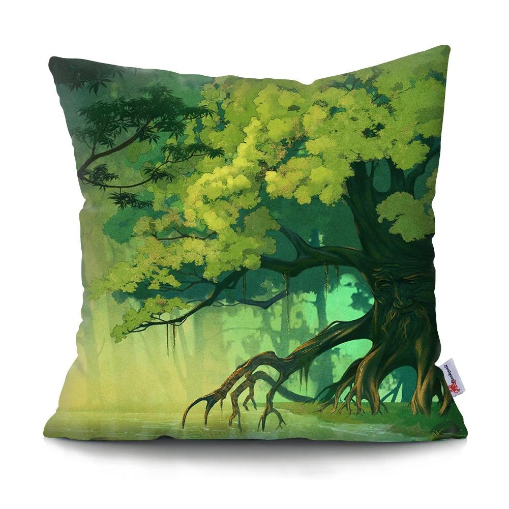Psychedelic Forest Cushion Cover Home Decor Bedroom Pillowcase Car Sofa