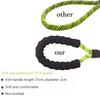 1.5M/2M/3M Large Dog Rope Round 1.2Cm Nylon Pet Leash Strengthen Reflective Rope Walking Dog Traction Collar Harness Dog Lead