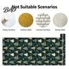 Decorative Contact Paper for Cabinets Christmas Tree Wall Sticker, 150/300cm Gold Green Peel And Stick Wallpaper, Moisture Proof Bathroom Wallpaper