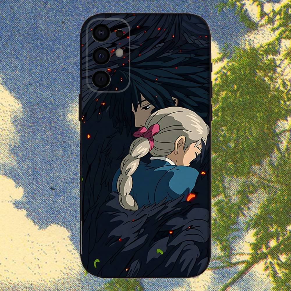 H-Howls M-Moving C-Castle  Phone Case For Samsung S25,S24,S21,S22,S23,S30,Ultra,S20,Plus,Fe,Lite,Note,10,9,5G Black Cover
