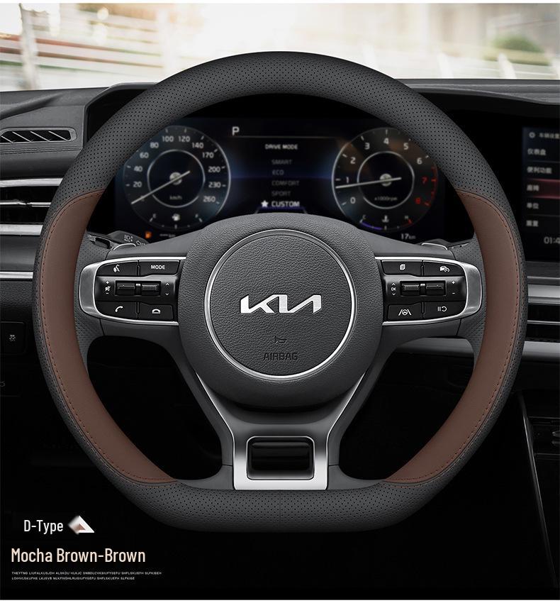 Ultra-Thin Steering Wheel Cover for Kia K5, Sportage, Setus, Forte, K3, & EV5 Models