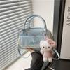 Cute cartoon girl bag 2 summer new large-capacity textured shoulder oblique span bag