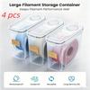 4Pcs Dustproof 3D Printing Filament Container Airtight Filament Dry Box  Storage