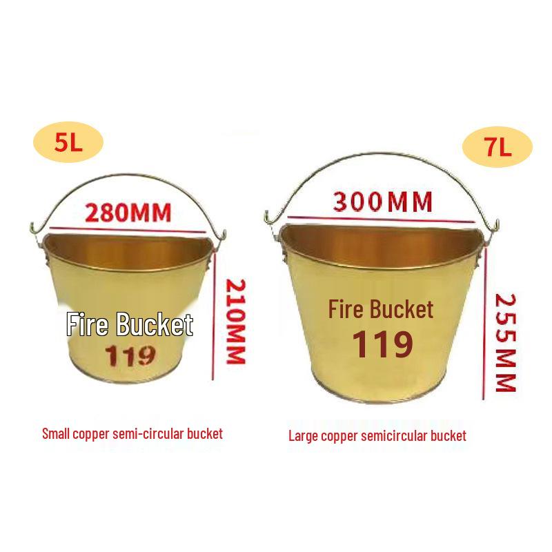 Explosionsgeschütztes Kupfer-Aluminium Feuerlöscheimer & Schaufel Set - Antistatisch, Spitze & Quadratische Köpfe, Ideal für Tankstellen