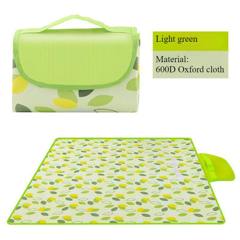 

Складной коврик для пикника, портативный коврик для песка и пляжа, нетканый материал, утепленная палатка, одеяло для кемпинга, влагостойкий коврик для пикника на открытом воздухе 100x150cm светло-зеленый