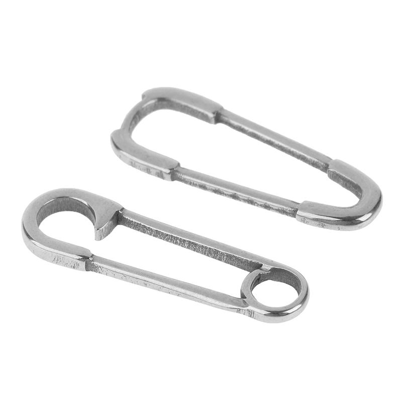 5Pcs Stainless Steel Paper Clip Shaped Pendant For Jewelry Making Supplies Diy Necklace Bracelet Connect Accessories