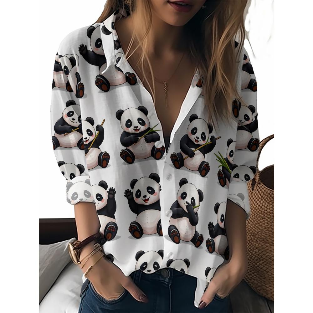 Sommer Minimalistisches Hemd mit Digitalem Blumenprint Knopfleistenhemd Oberteil für Damen Hawaiianischer Strandurlaub Lässiges Hemd