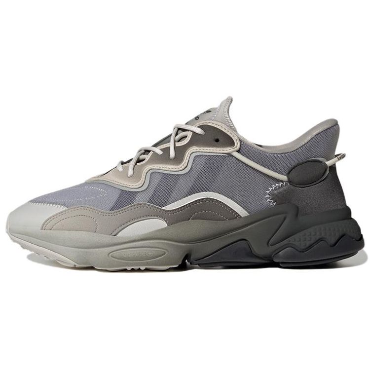 Adidas Originals Ozweego Sport Trend Slip Resistant Durable Low Top Lifestyle Casual Shoes Unisex Casual Shoes Dark-Brown HQ6326