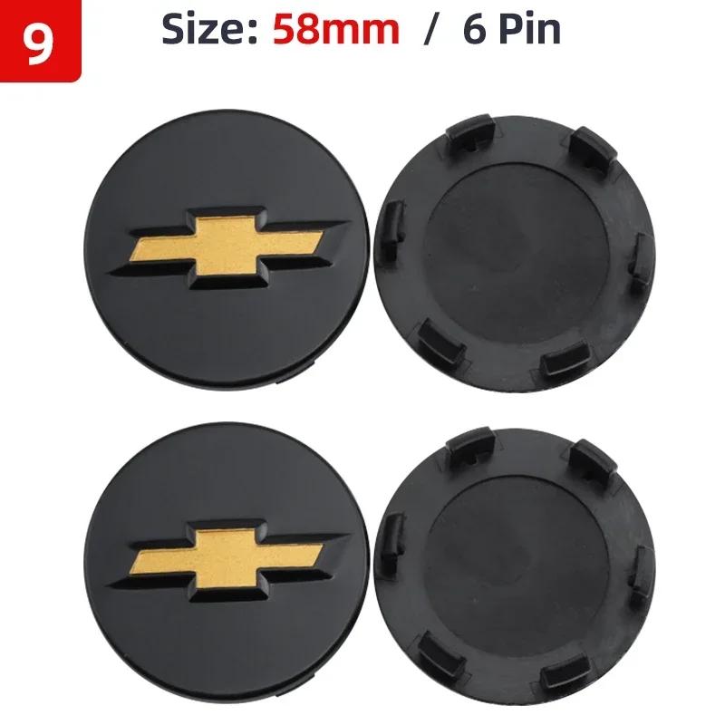 Bxhm8 4τμχ 53mm 58mm 59mm 64mm Καλύμματα Κέντρου Τροχών Αυτοκινήτου για Chevrolet Silverado Cavalier Equinox RS Trailblazer Spark