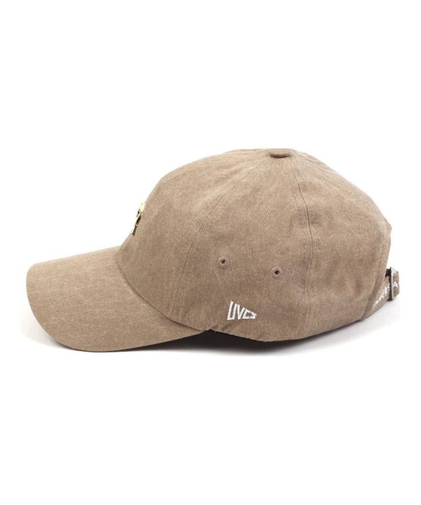 Washing Beige Bubble Ballcap