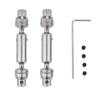 2pcs Black Silver Drive Shaft for WPL D12 C14 C24 B14 B24 B16 B36 C64-1 MN D90 D98 MN99S
