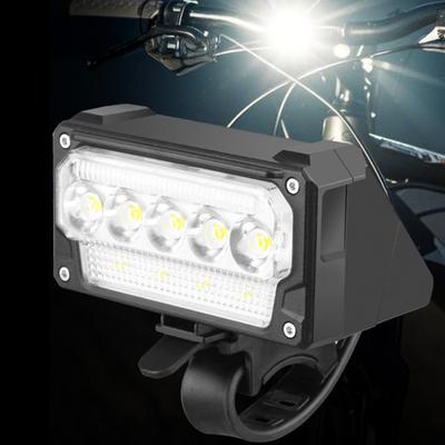 Bicycle Headlight Digital Display 5 Modes Adjustable Lightweight Waterproof Rechargeable MTB Road Mountain Bike Night Riding LED Front Lamp