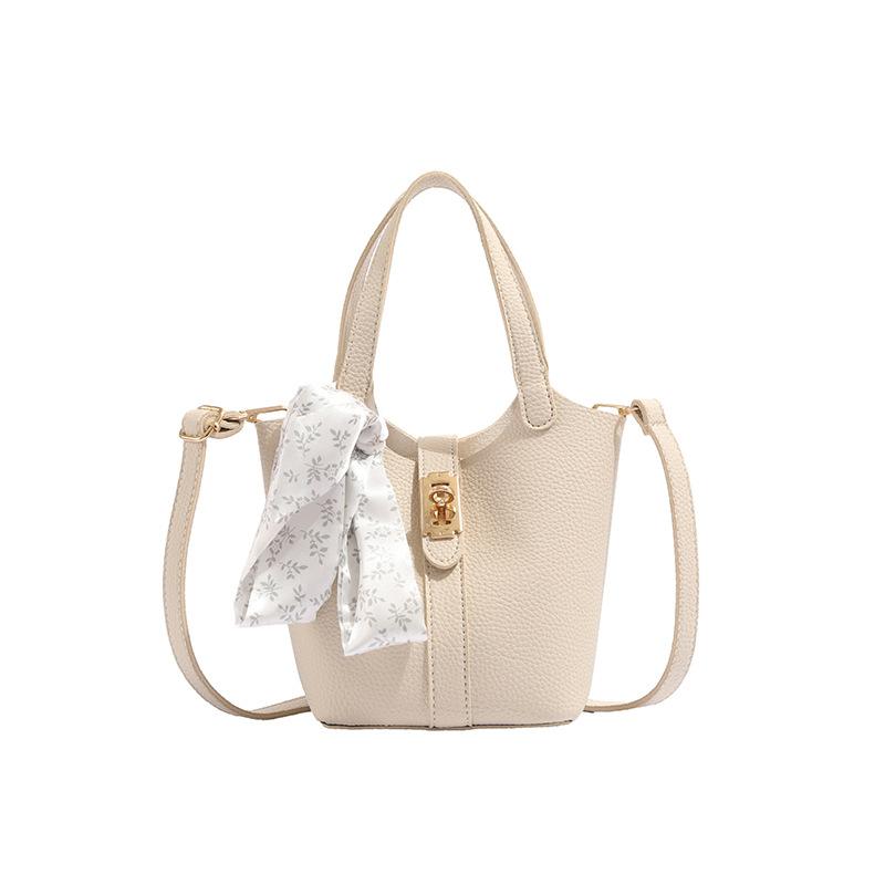 Kabelka typu kbelík pro ženy Nový High-end Styl Ruční Jednoramenná Crossbody Taška Módní Dojíždějící Ruční Nošení Košík na Jídlo Taška