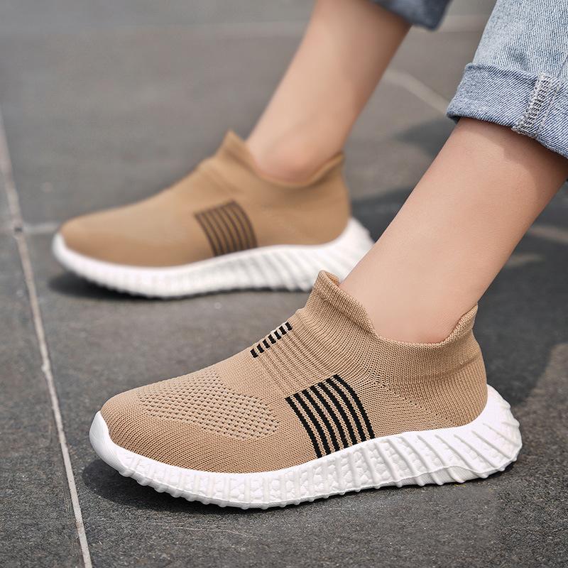 Spring and Summer New Casual Single Net Children's Sports Shoes Medium and Small Children One-pedal Casual Shoes