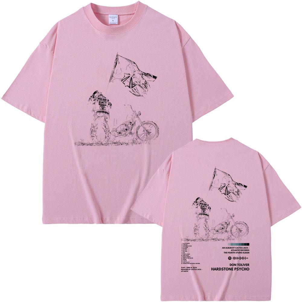 New Hot Sale Rapper Don Toliver Hardstone Psycho Graphic Tshirt Men's Hip Hop Oversized T-shirt Male Fashion Crewneck T Shirts
