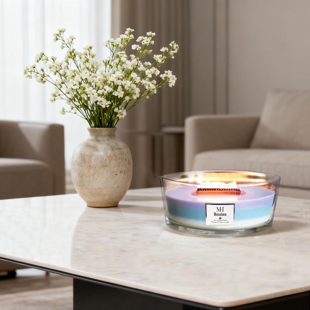 White Noise Boat-Shaped Scented Candle Gift Set - Premium Party Favor with Plant-Based Fragrance