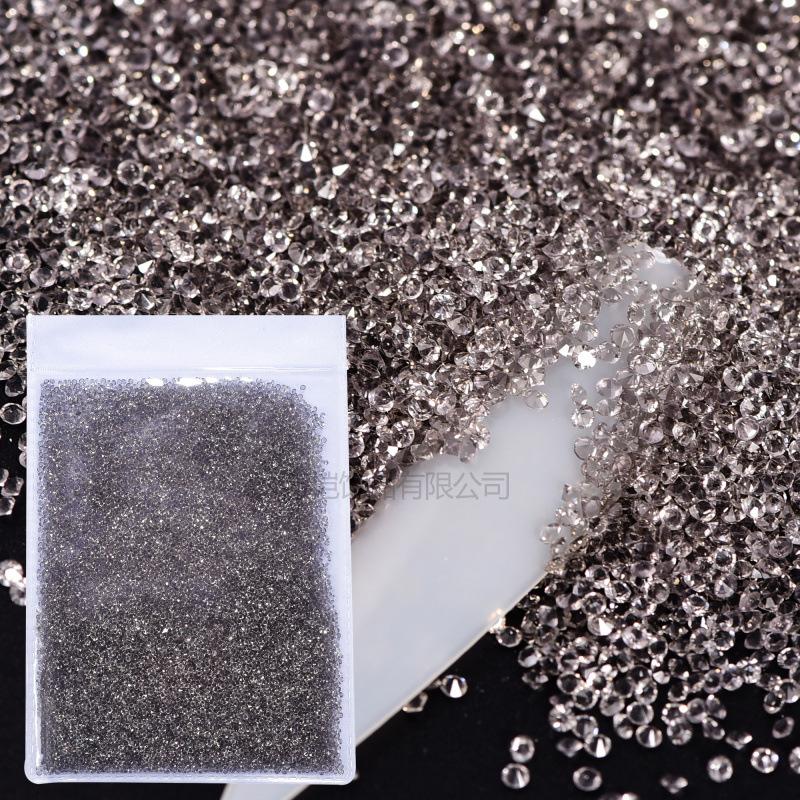 Nail Art Micro Zircon, Glass Crystal Sand Bare Diamond Pointed Bottom Rhinestone Diy Nail Art Accessories