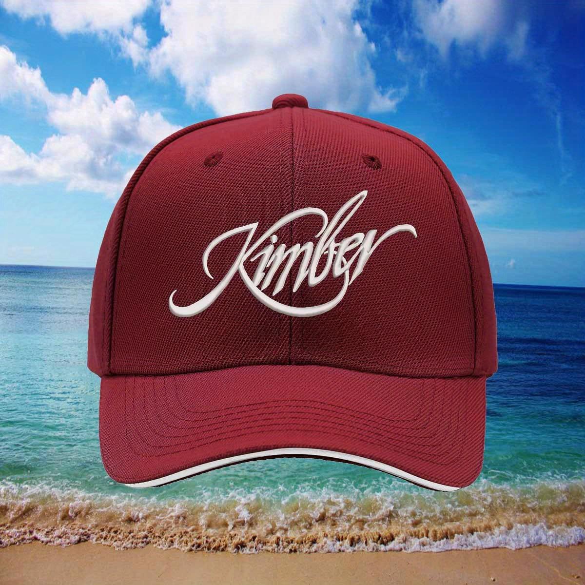 Kimber America Firearms Logo  Maroon Baseball Cap Lightweight All Season Hat for Shooting Sports Hunting Casual Dress Adjustable