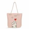 Multifunctional Dog Paws Printed Thick Rope Shoulder Beach Bag Casual Large Capacity Handbag 7601