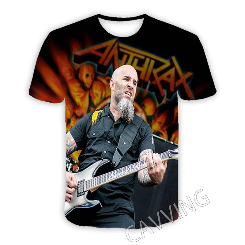 New Fashion Women/Men's 3D Print Anthrax Rock Casual T-shirts Hip Hop Tshirts Harajuku Styles Tops Clothing T01