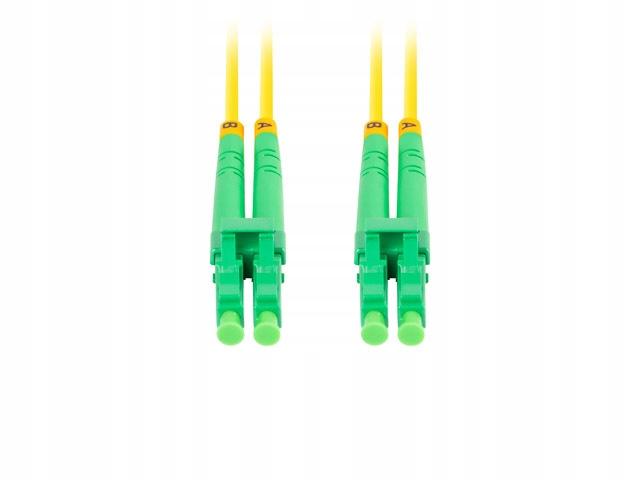 Patchcord światłowodowy Lanberg SM LC/APC-LC/APC DUPLEX 3.0mm LSZH G657A1 2m żółty