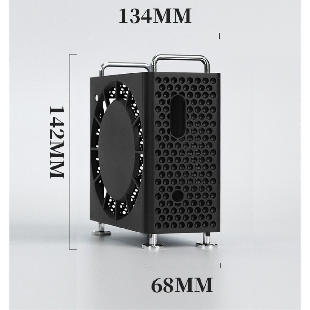 Dustproof Protective Case ABS Anti-scratch Computer Shell Protector Heat Dissipation Vertical Stand for Mac Mini M4/M4 Pro 2025
