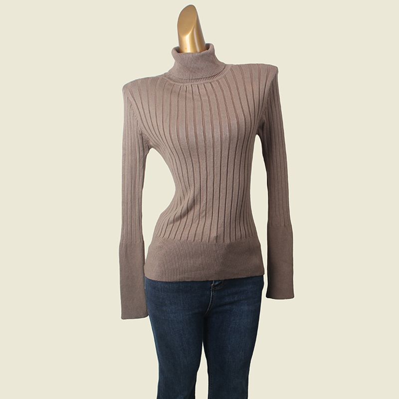 Winter Normcore Turtleneck Big Pit Bottoming Shirt Foreign Trade Original Order Slim Looking Pure Color Long Sleeves Pullover Thermal Sweater