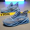 2024 Summer New Flying Woven Big Net Sports Shoes Empty Breathable Casual Sports Shoes Popular Men's Running Shoes