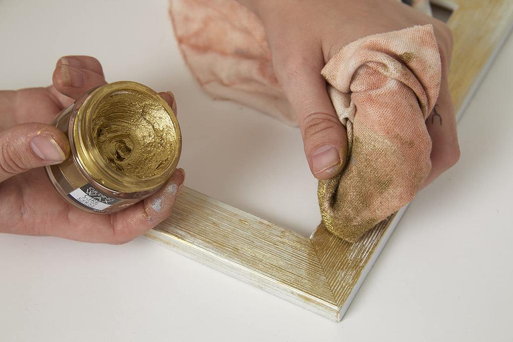 Pebeo Antique Metallic Decorative Oil-Based Gilding Wax (Paste Form) 30ml Silver 510