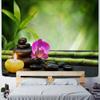 Tapiserie Bambus Lotus Agățare de Perete Peisaj Natural Boem Hippie Artă Vrăjitorie Saltea de Călătorie Decor Acasă