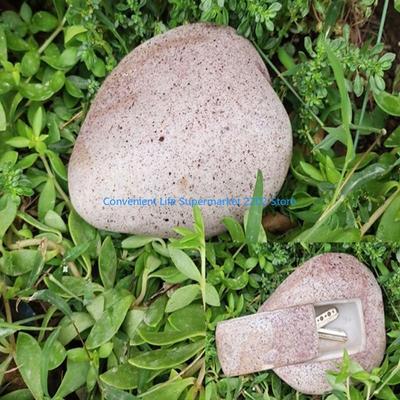 XXUB Realistischer Stein Schlüsselverstecker für den Außenbereich im Garten Imitation Felsen Schlüsselhalter Sichere Box