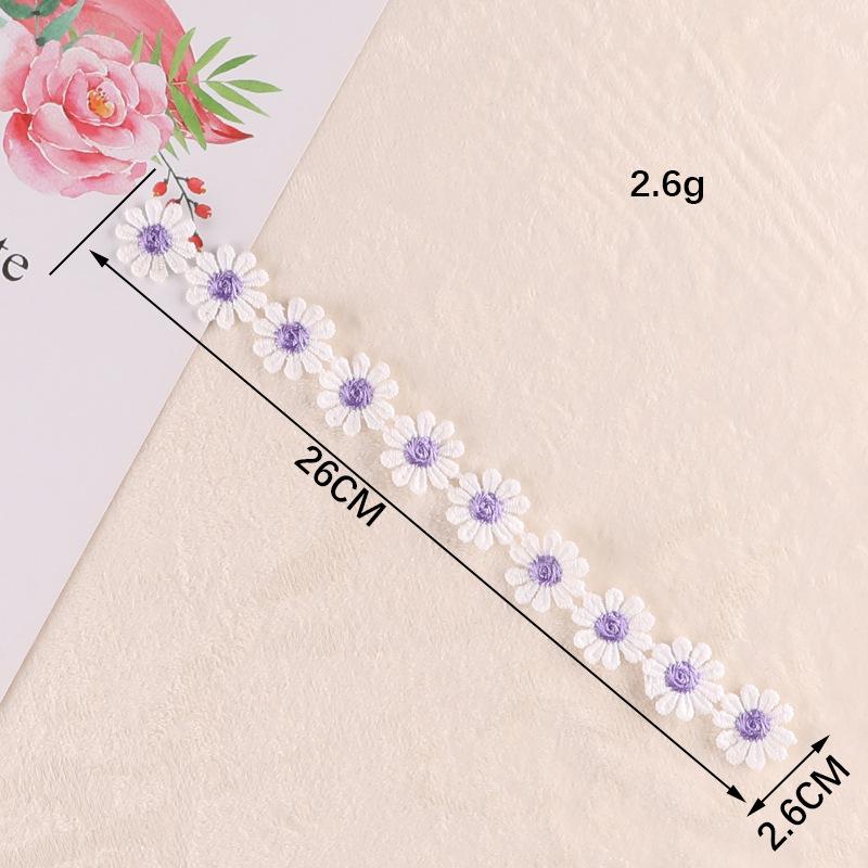 Computer Embroidery Cartoon Fruit Butterfly Color Petal Hand Account Diy Lace Accessories Water Soluble Embroidery Ribbon Cloth Sticker