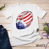 Distressed Football Sport Lover Retro American Flag Premium Unisex T-Shirt Mens Womens Tees Top