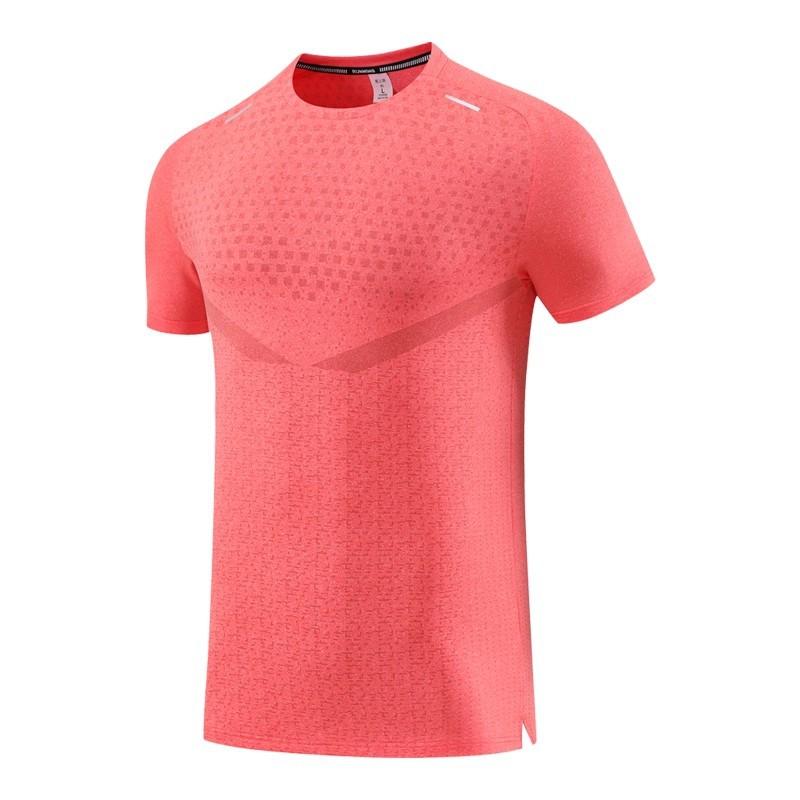 Summer running short-sleeved men's breathable quick-drying sports half-sleeved T-shirt marathon fitness training loose reflective top